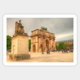 Arc de Triomphe du Carrousel with Statue Sticker